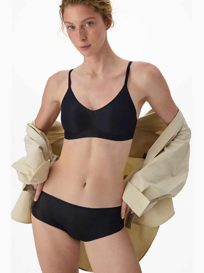 Cueca hipster zerogram invisível penti Preto - Kiabi