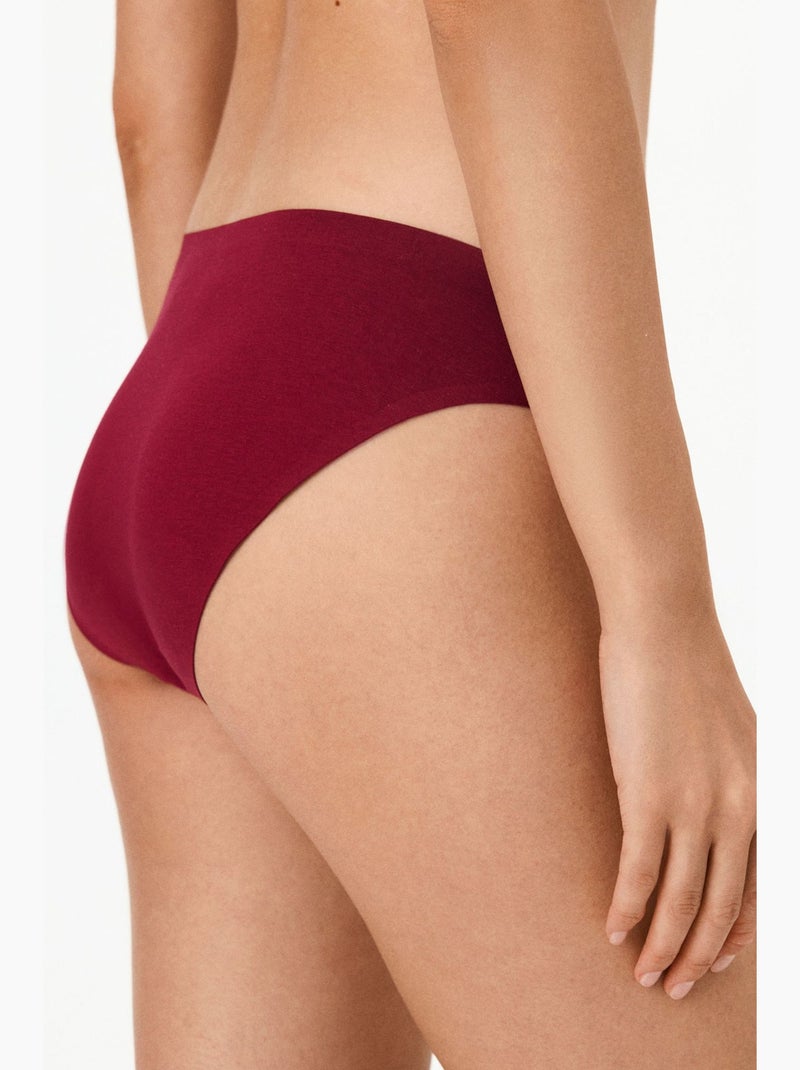 Cueca hours sem marcas penti Vermelho bordô - Kiabi