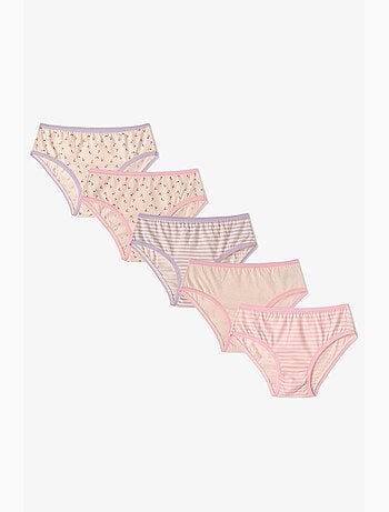 Cueca infantil flory floral em algodão penti