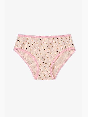Cueca infantil flory floral em algodão penti