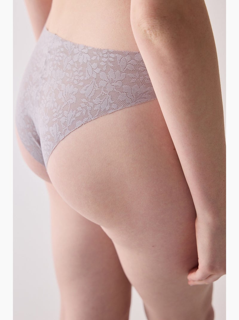 Cueca invisível renda corte a laser penti Lavanda - Kiabi