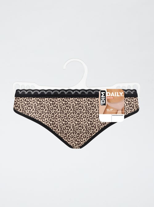 Cueca leopardo 'DIM' - Kiabi