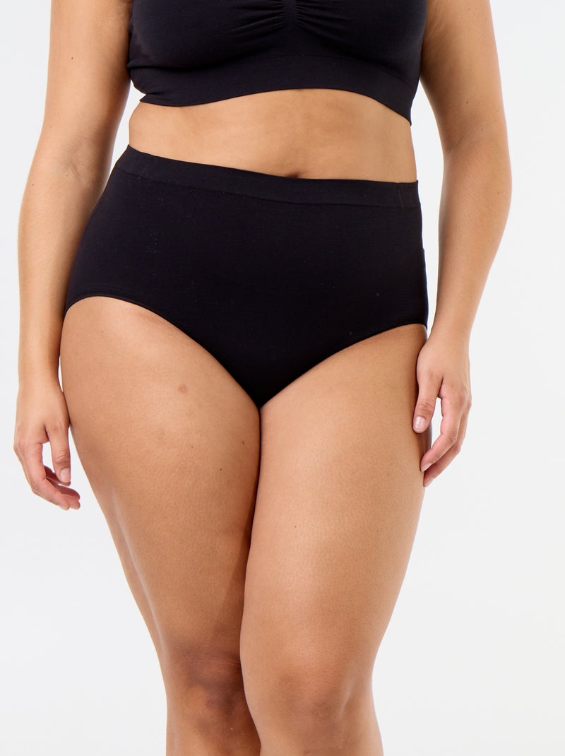 Cueca lisa Preto - Kiabi