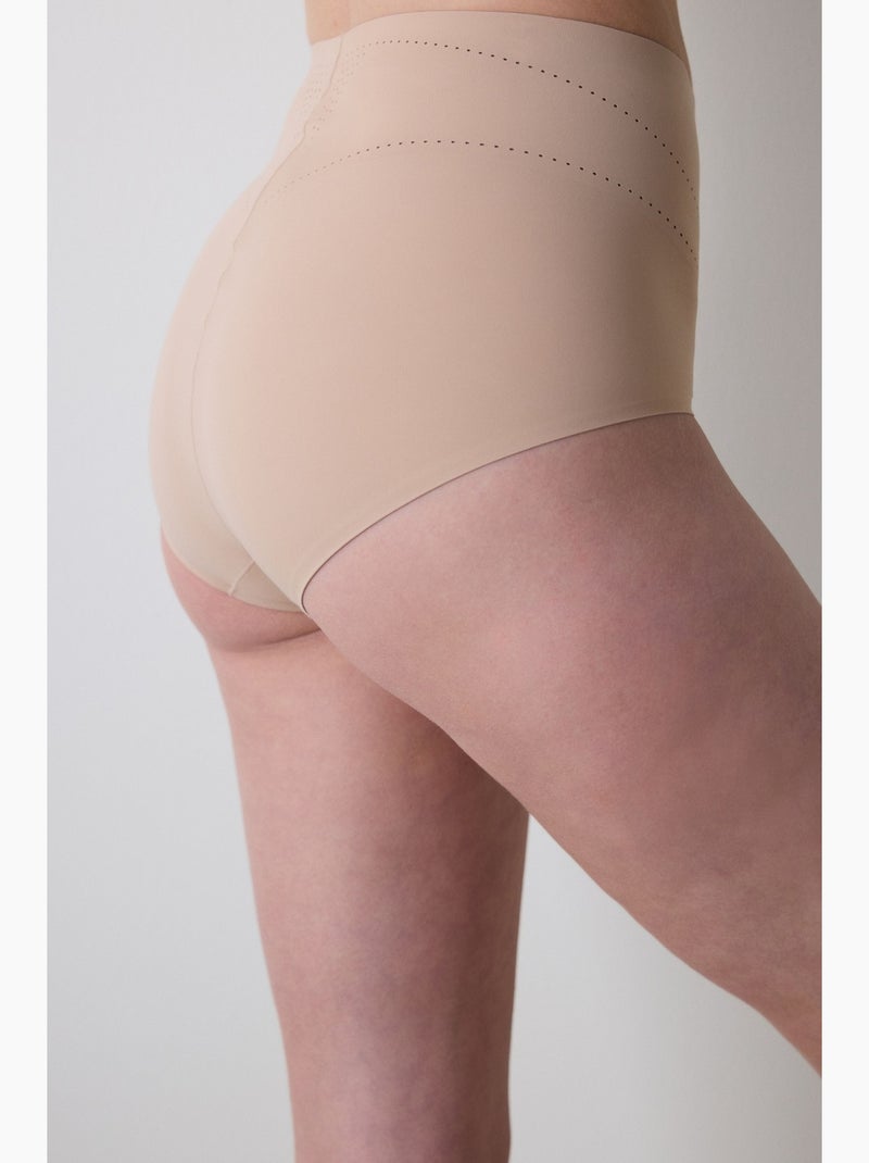 Cueca modeladora leve invisível penti Bege-argila - Kiabi