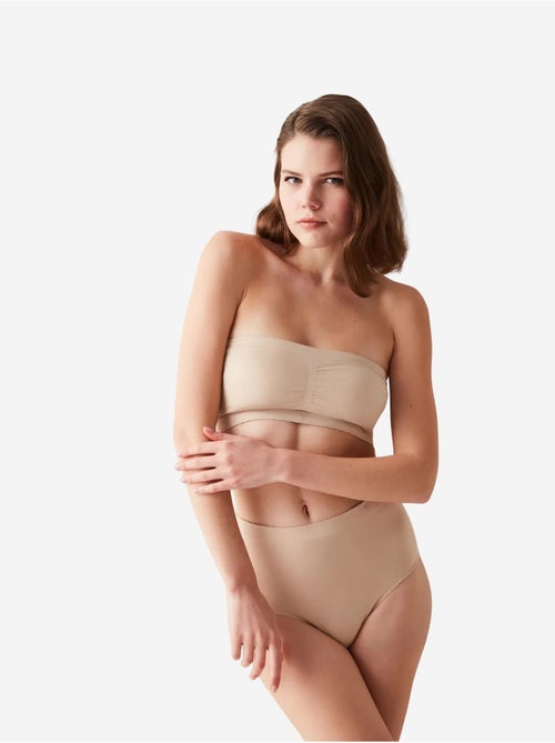 Cueca slip básica de cintura alta penti - Kiabi Cueca slip básica de cintura alta penti - Kiabi