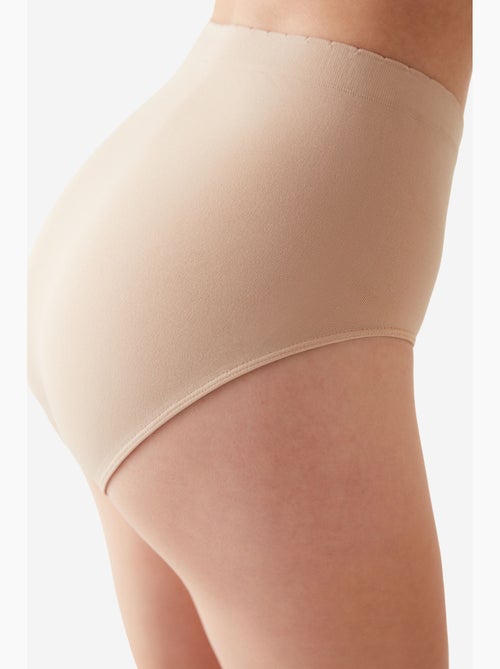 Cueca slip básica de cintura alta penti - Kiabi Cueca slip básica de cintura alta penti - Kiabi
