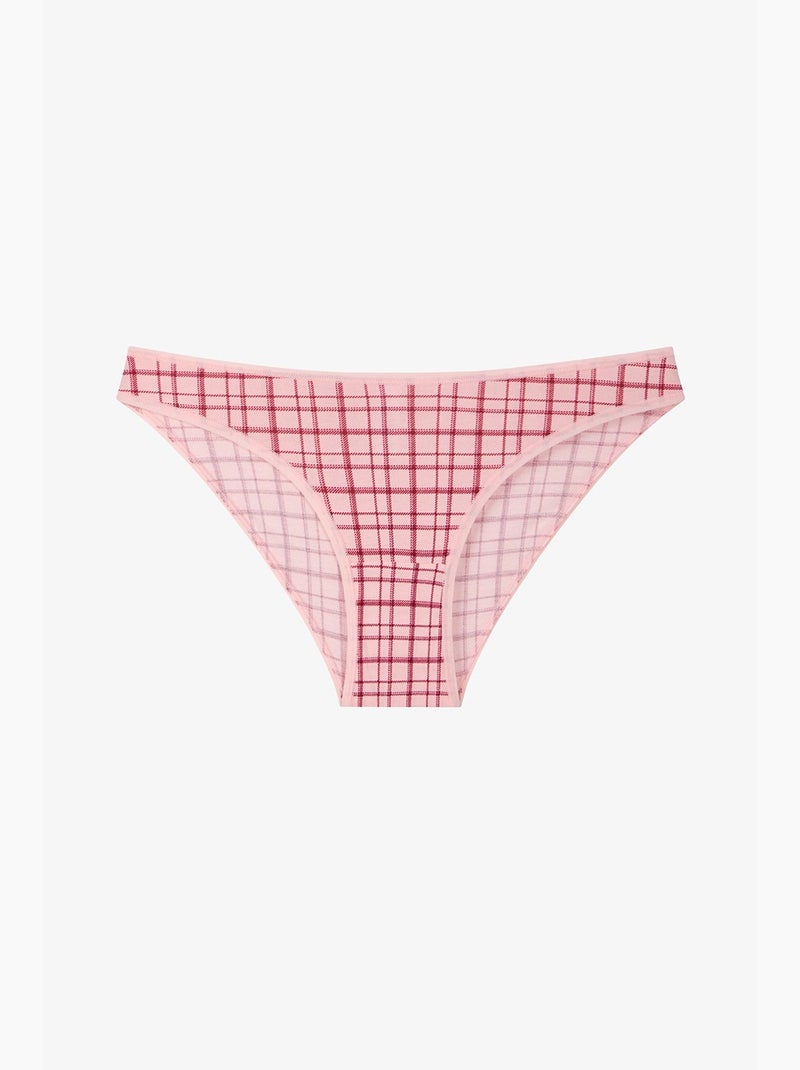 Cueca slip daisy check aos quadrados penti Rosa - Kiabi