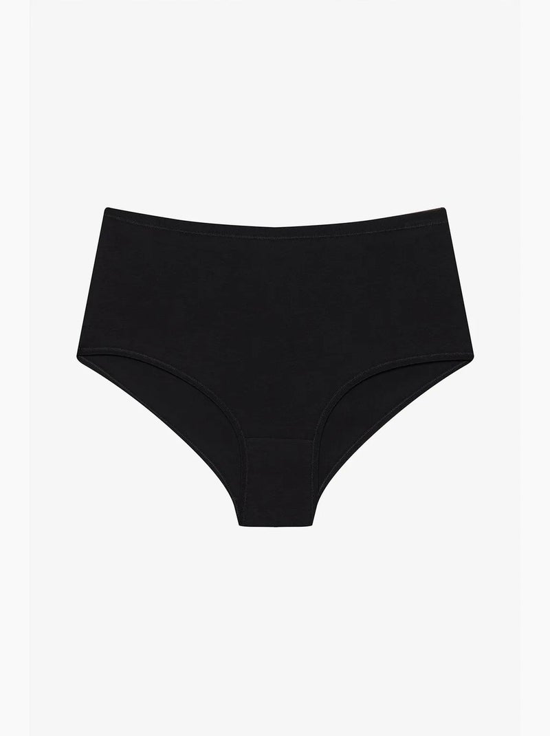 Cueca slip de cintura alta 3 unidades penti Preto - Kiabi