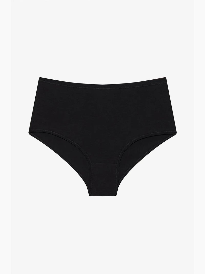 Cueca slip de cintura alta 3 unidades penti Preto - Kiabi