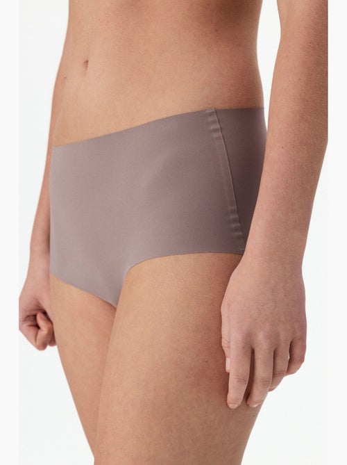 Cueca slip de cintura subida cortada a laser penti - Kiabi Cueca slip de cintura subida cortada a laser penti - Kiabi