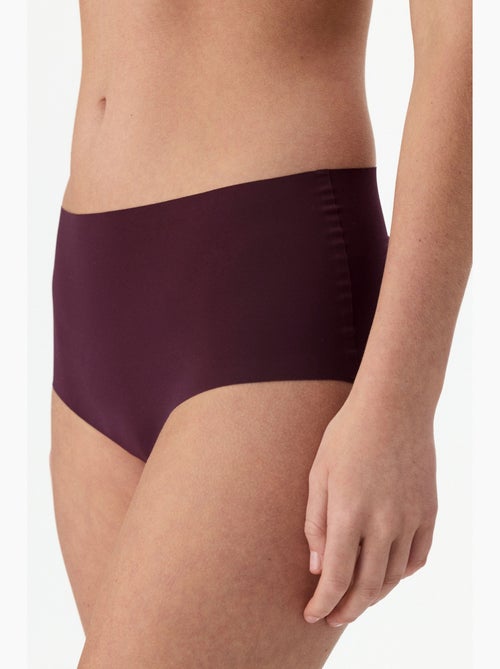 Cueca slip de cintura subida cortada a laser penti - Kiabi Cueca slip de cintura subida cortada a laser penti - Kiabi