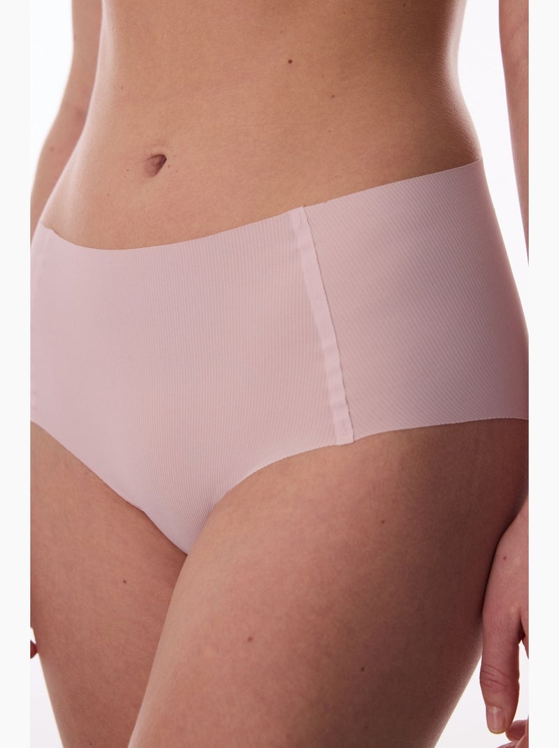 Cueca slip fit com fecho penti Rosa-claro - Kiabi