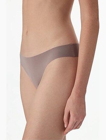 Cueca slip invisível de corte a laser penti