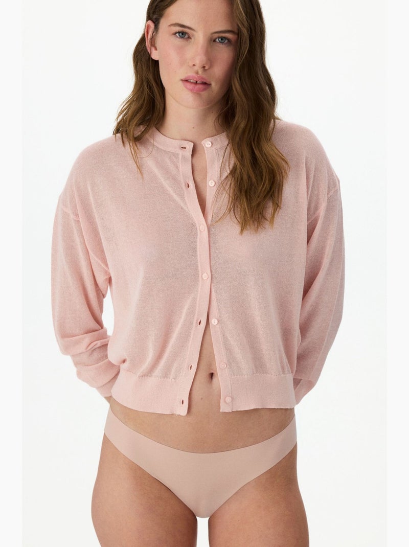 Cueca slip invisível de corte a laser penti Nude - Kiabi