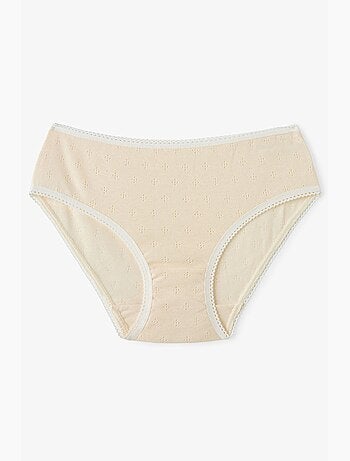 Cueca slip menina com estampado floral miúdo penti
