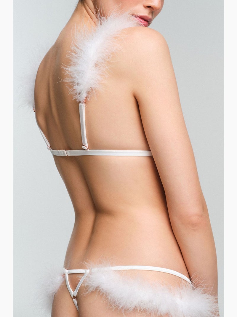 Cueca string pelia partida penti Branco - Kiabi