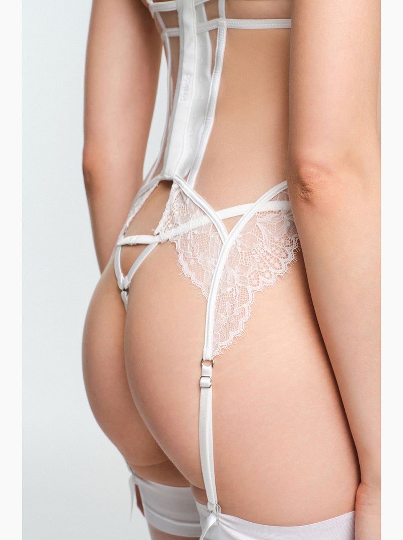 Cueca tanga lilya penti Branco - Kiabi