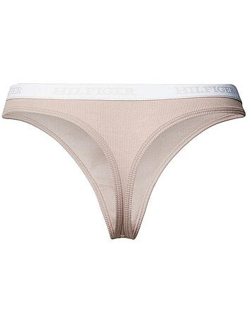 Tanga tommy hilfiger thongr preta para mulher