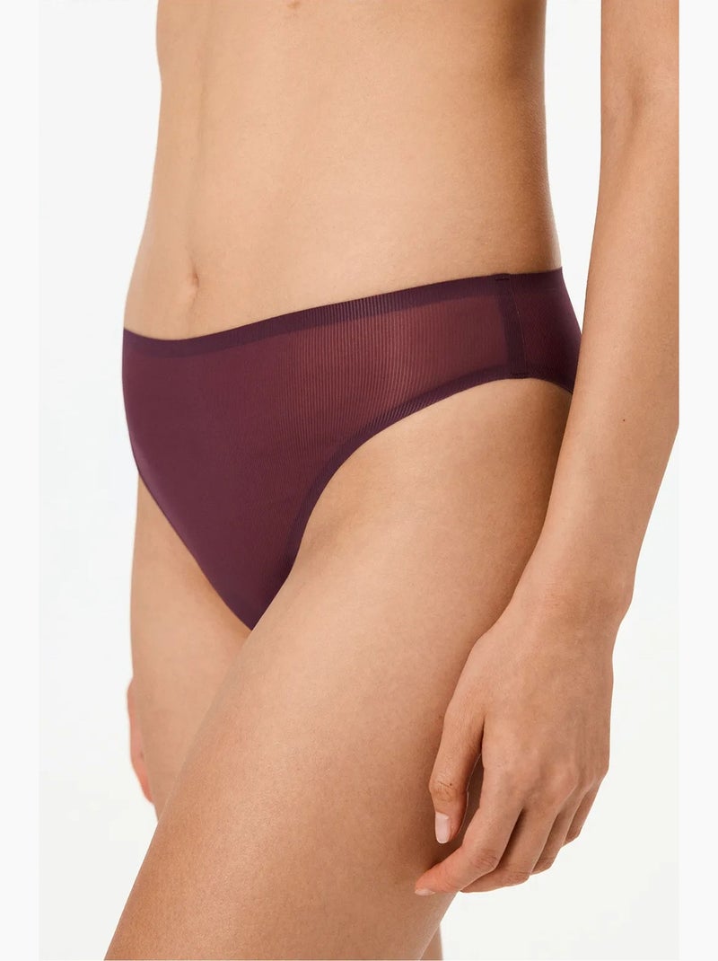 Cueca zerogram invisível penti Vermelho bordô - Kiabi