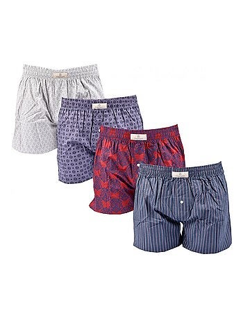 Cuecas Boxer Compridas CXL By LACROIX X4 - Pack de 4