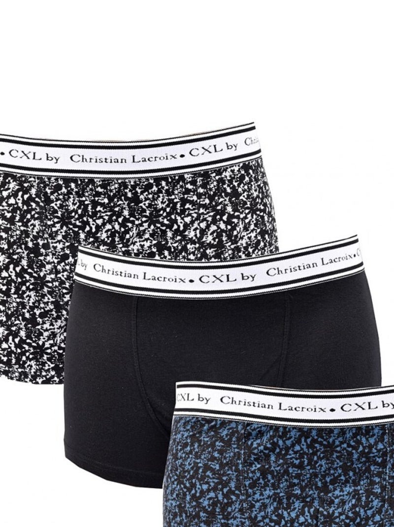 Cuecas boxer CXL By LACROIX - Pack de 3 Preto Cinza-antracite Azul - Kiabi