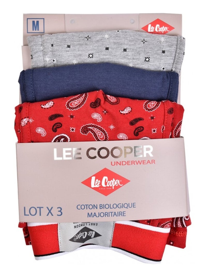 Cuecas boxer homem lee cooper - pack Multicolorido - Kiabi