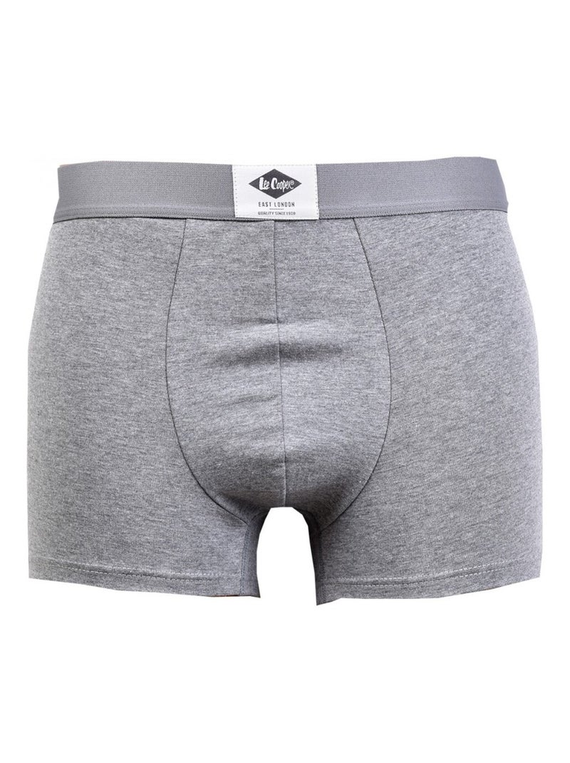 Cuecas boxer homem lee cooper - pack Preto Branco Cinza - Kiabi