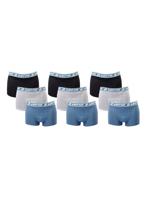 Cuecas Boxer Homem LOTTO - Pack de 9 - Kiabi Cuecas Boxer Homem LOTTO - Pack de 9 - Kiabi