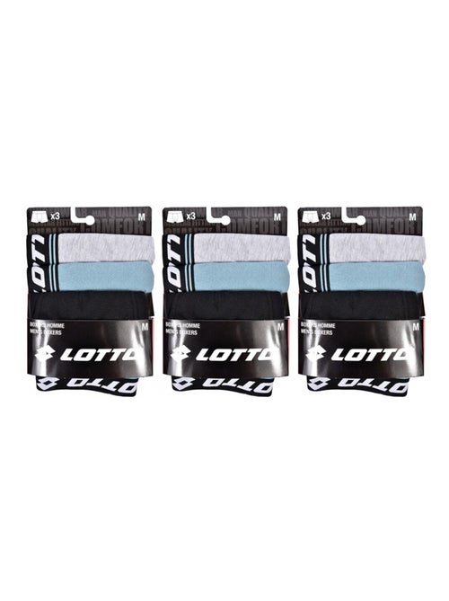 Cuecas Boxer Homem LOTTO - Pack de 9 - Kiabi