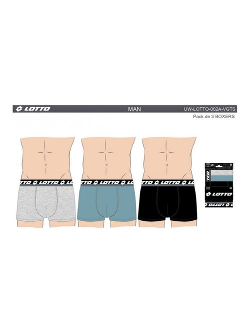 Cuecas Boxer Homem LOTTO - Pack de 9 - Kiabi