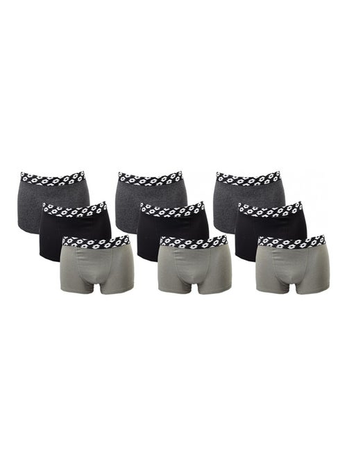Cuecas Boxer Homem LOTTO - Pack de 9 - Kiabi Cuecas Boxer Homem LOTTO - Pack de 9 - Kiabi