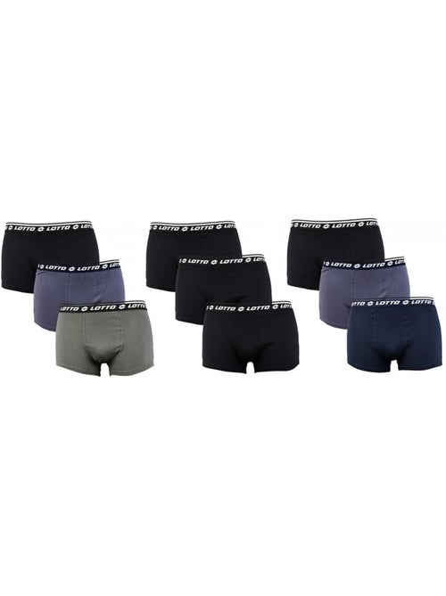 Cuecas boxer LOTTO Homem Algodão 100% - Pack de 9 - Kiabi Cuecas boxer LOTTO Homem Algodão 100% - Pack de 9 - Kiabi