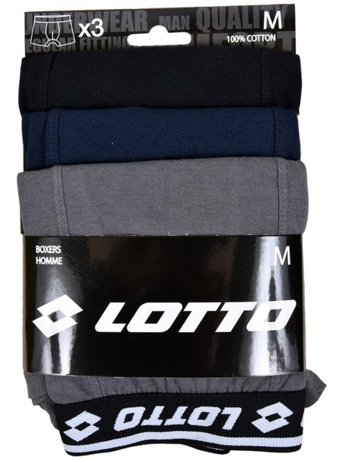 Cuecas boxer LOTTO Homem Algodão 100% - Pack de 9 - Kiabi Cuecas boxer LOTTO Homem Algodão 100% - Pack de 9 - Kiabi