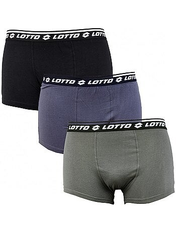 Cuecas boxer lotto para homem 100% algodão - pack de 3
