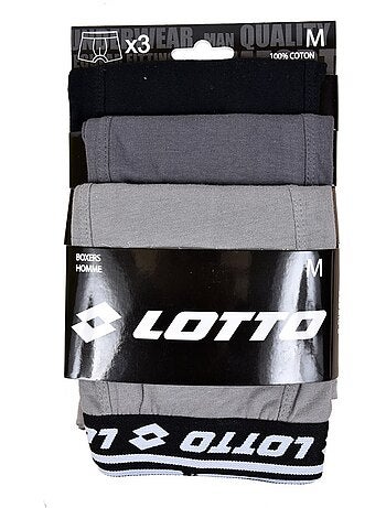 Cuecas boxer lotto para homem 100% algodão - pack de 3