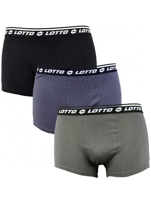 Cuecas boxer lotto para homem 100% algodão - pack de 3 - Kiabi Cuecas boxer lotto para homem 100% algodão - pack de 3 - Kiabi