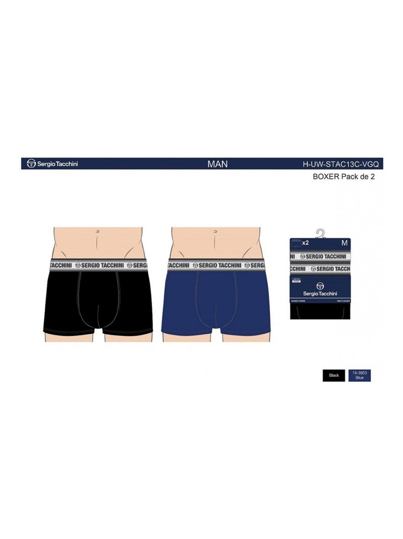 Cuecas Boxer SERGIO TACCHINI - Pack de 2 Multicolorido - Kiabi