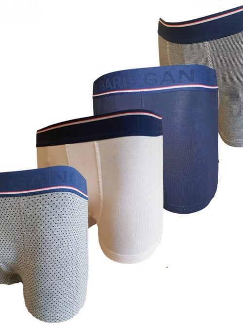 Cuecas boxer Slibard Gang homem - Pack de 4 - Kiabi