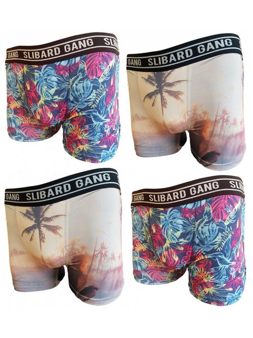 Cuecas boxer Slibard Gang homem - Pack de 4 - Kiabi Cuecas boxer Slibard Gang homem - Pack de 4 - Kiabi
