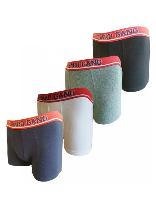 Cuecas boxer Slibard Gang homem - Pack de 4 - Kiabi Cuecas boxer Slibard Gang homem - Pack de 4 - Kiabi