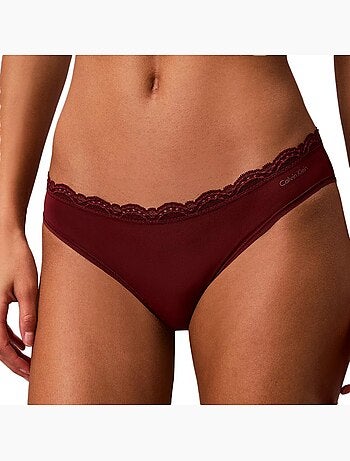 Cuecas Calvin Klein Jeans Biquíni Rosa para Mulher