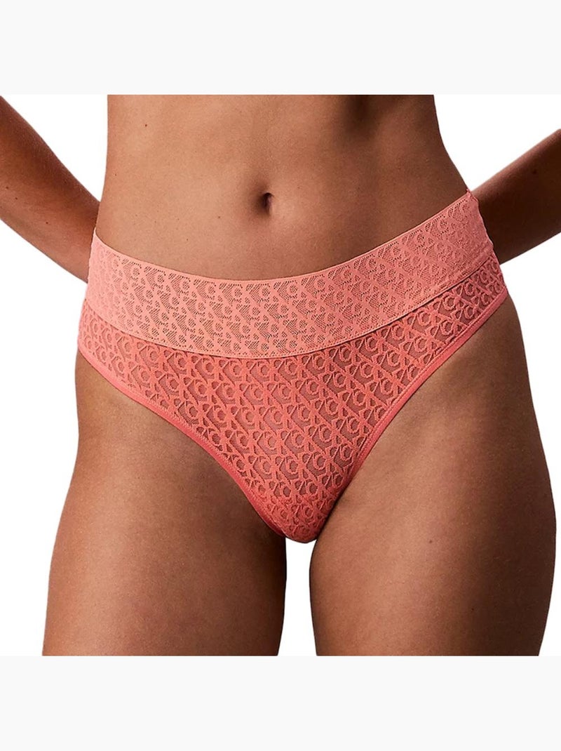 Cuecas Calvin Klein Jeans Brazilian Rosa Coral para Mulher Rosa - Kiabi