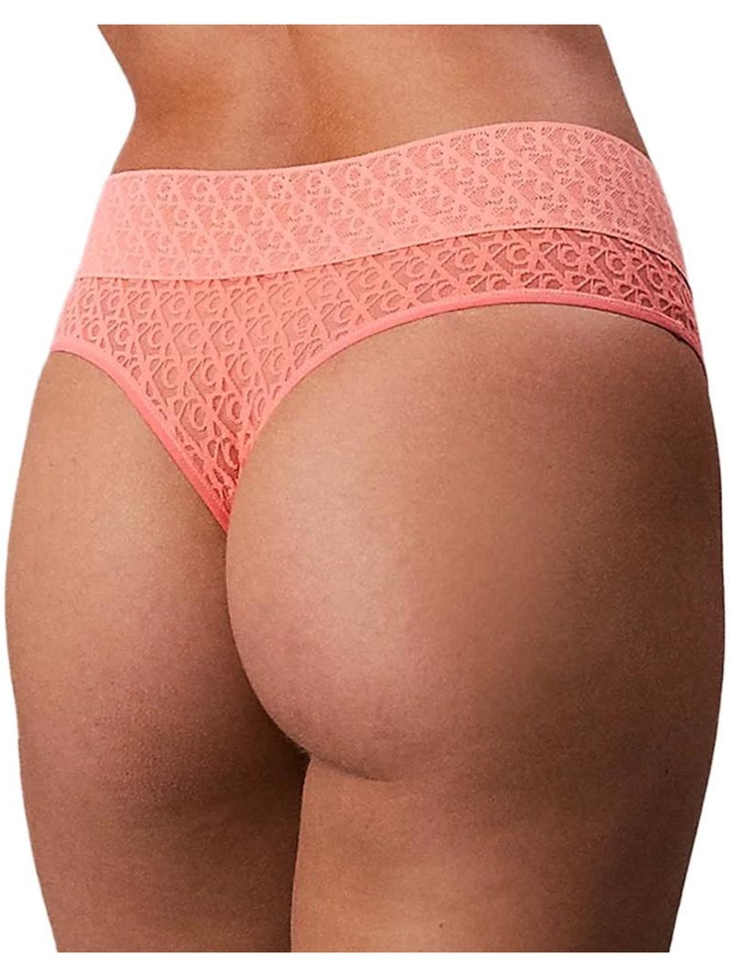 Cuecas Calvin Klein Jeans Brazilian Rosa Coral para Mulher Rosa - Kiabi