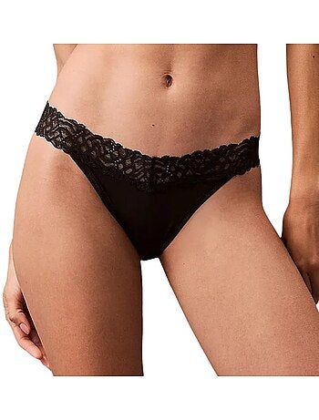 Cuecas calvin klein jeans dipped culotte pretas para mulher