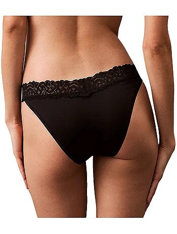 Cuecas calvin klein jeans dipped culotte pretas para mulher