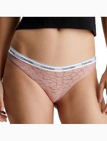Cuecas calvin klein jeans qd5050e rosa pálido para mulher