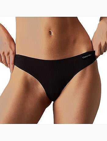 Cuecas Calvin Klein Jeans Rise Pretas de Mulher