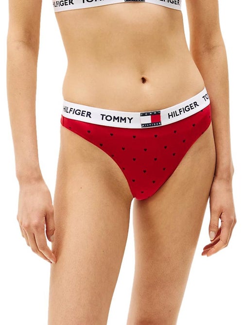 Cuecas Clássicas Tommy Hilfiger para Mulher em Vermelho e Preto - Kiabi Cuecas Clássicas Tommy Hilfiger para Mulher em Vermelho e Preto - Kiabi