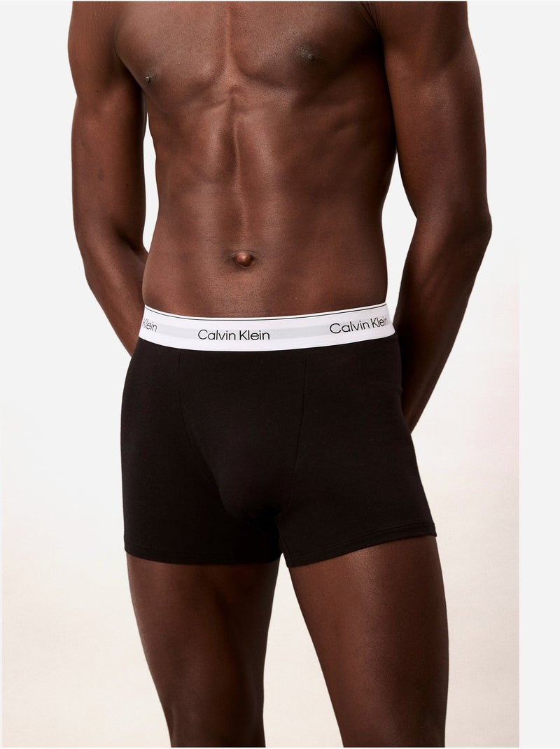 Cuecas com cintura elástica - Calvin Klein Branco Preto - Kiabi