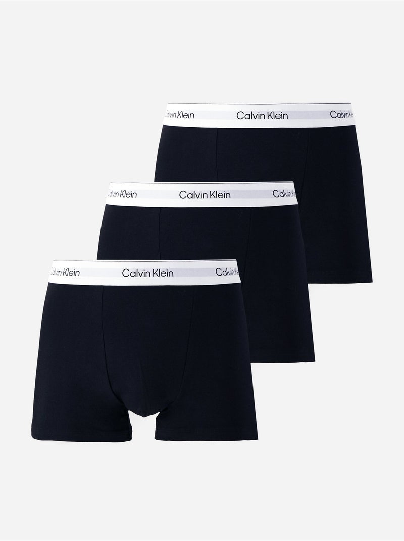 Cuecas com cintura elástica - Calvin Klein Branco Preto - Kiabi